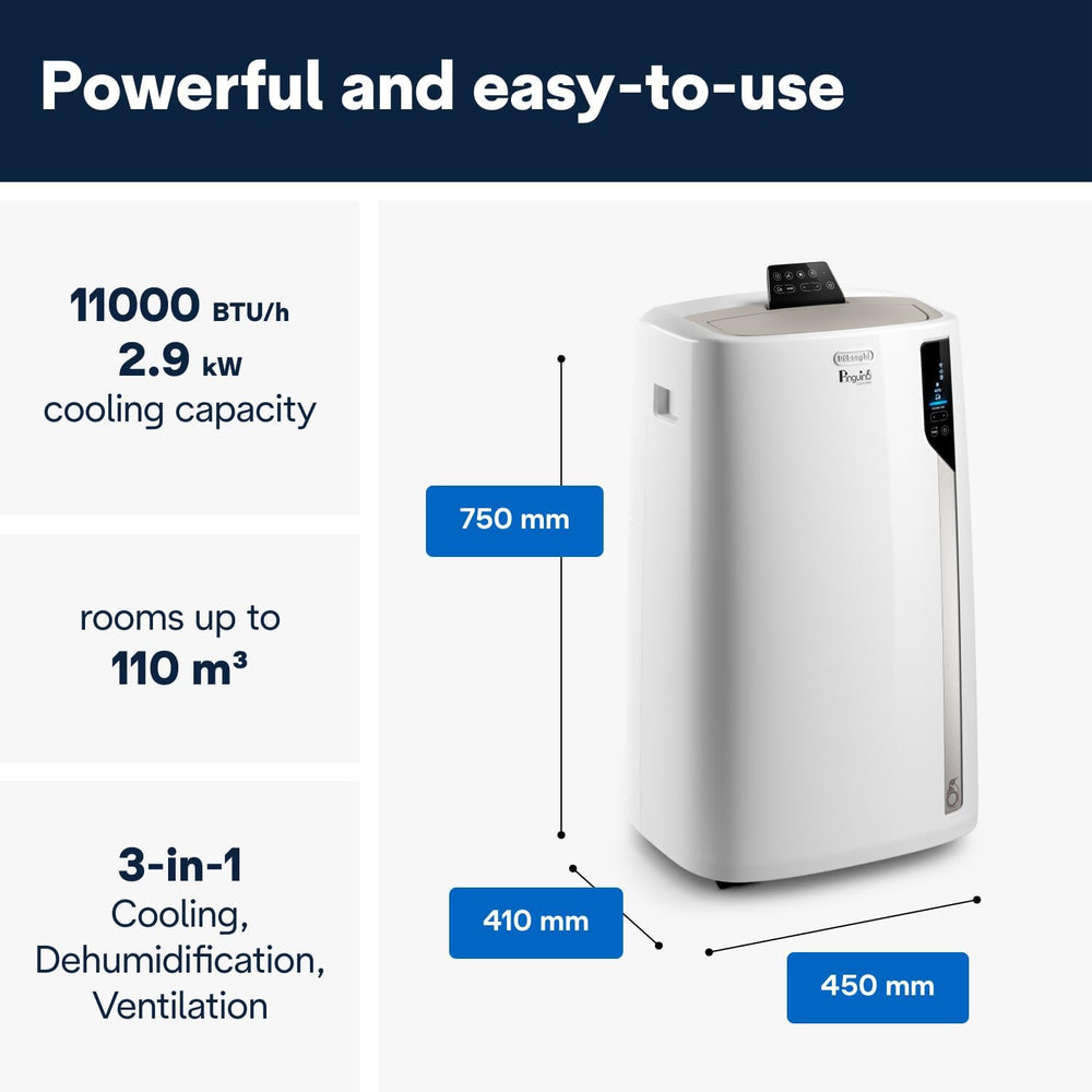 De'Longhi Pinguino Care4Me Portable Air Conditioner 2.9 kW WiFi