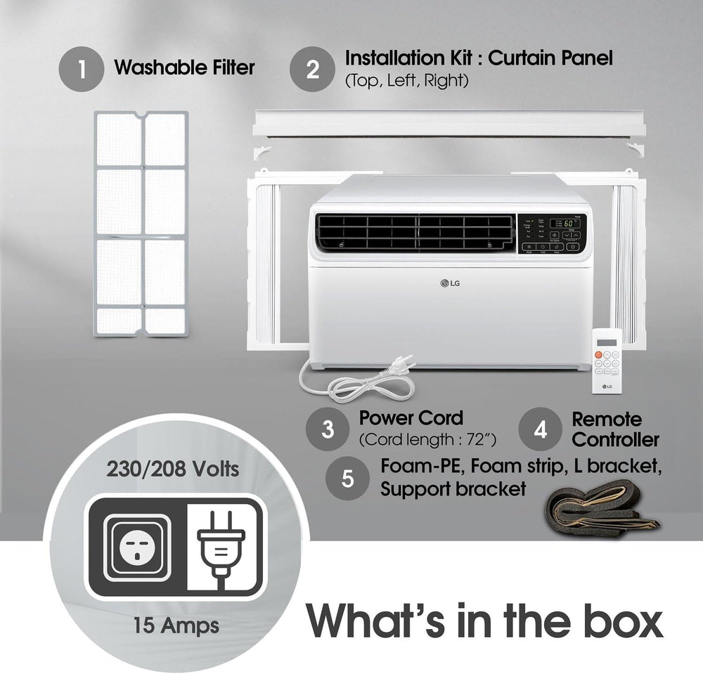 LG 14,000 BTU Dual Inverter Smart Window Air Conditioner