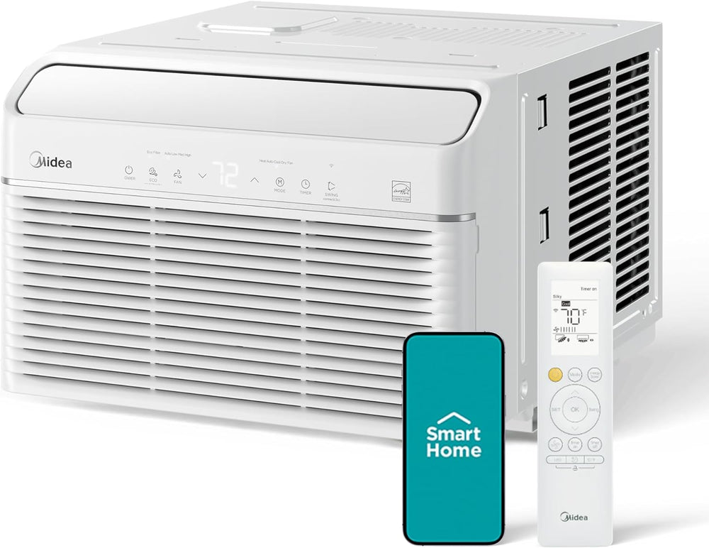 Midea 8,000 BTU Smart Inverter Air Conditioner with Heat & WiFi