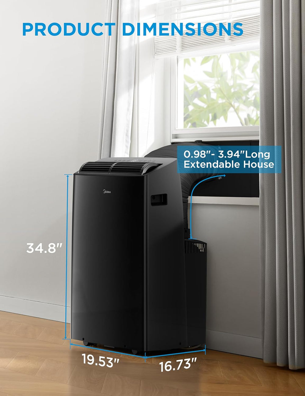 Midea Duo 14,000 BTU Smart Inverter Portable Air Conditioner