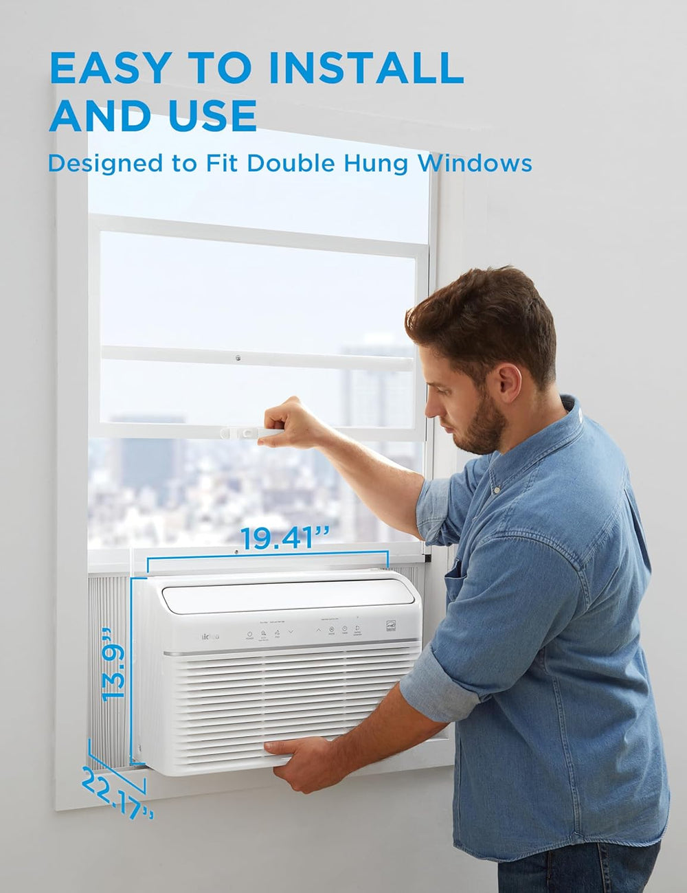 Midea 8,000 BTU Smart Inverter Air Conditioner with Heat & WiFi
