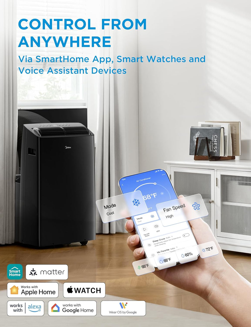 Midea Duo 14,000 BTU Smart Inverter Portable Air Conditioner